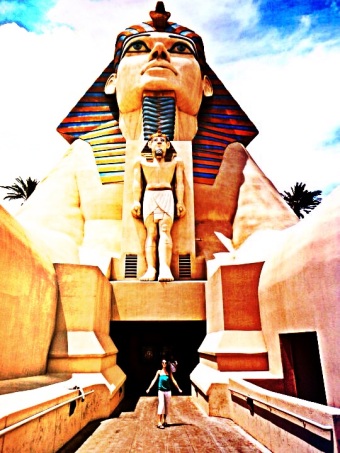 Entrance to the Luxor Hotel, Las Vegas. Photo by: Jessica Whitehead